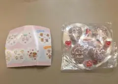 Lil ala mode mikko ぷくちゅるシール　ナッツ