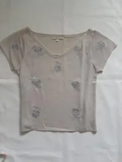 PROPORTION 花柄刺繍 半袖ニットのサムネイル