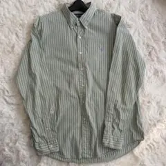 Ralph Lauren 緑と白のストライプシャツ