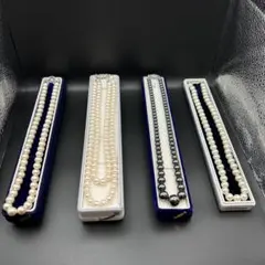 美品　真珠ネックレス　セット販売　綺麗　冠婚葬祭　レディース　パール　あこや真珠