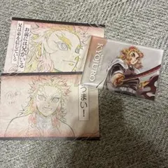 鬼滅の刃 煉獄杏寿郎 かふぇくじ アクブロ、お裾分けポスカセット
