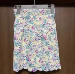 dazzlin ダズリン レース 花柄 イエロー スカート Mサイズ