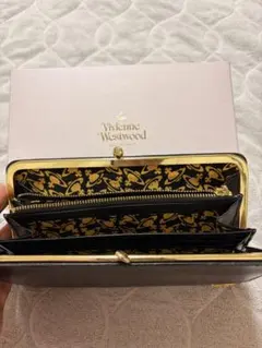 Vivienne Westwood がま口長財布 レザー ブラックのサムネイル
