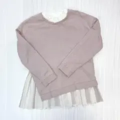 ブランシェスレース付きトレーナー120cm