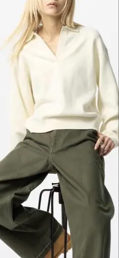 美品★スムースリラックスポロセーター　XL