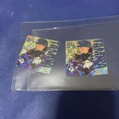 北海道日本ハムファイターズ 超お菓子祭り 選手イラストステッカー【田宮裕涼】のサムネイル