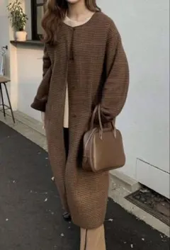 i_am official reversible wool long coat