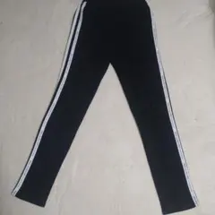 Love toxic黒のサイドストライプロングパンツ