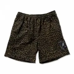 PUNK DRUNKERS PDS豹柄ショーツ - KHAKI(L)