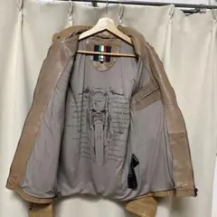 DUCATI ベージュレザージャケット　M