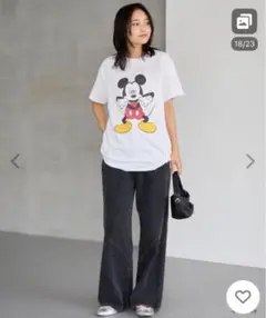 未使用タグ付き Goodwear ミッキー プリントTシャツ 定価8,690円のサムネイル