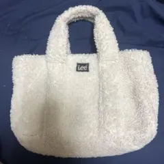 Lee ボア ハンドバッグ ホワイト