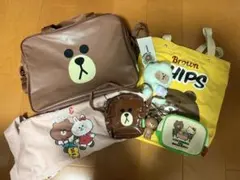 LINE FRIENDS ブラウン　7点セットのサムネイル