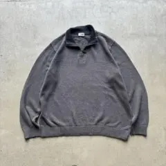 90s-00s LLBean ハーフジップ コットンニット 2XL相当
