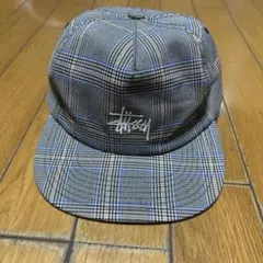 【希少】STUSSY チェック柄キャップ(Freeサイズ)