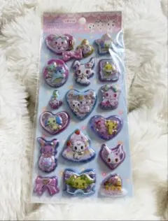 サンリオ ジュエルペット リボン付きカプセルシール シャカシャカシール 平成