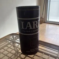 【昭和レトロ】当時物☆赤ラーク LARK スチール缶 ゴミ箱 ☆タバコ柄 ブリキ