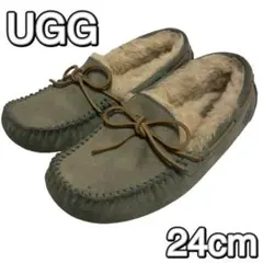 UGG DAKOTA モカシン グリーン 24cm　レディース スリッポン
