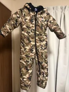 子ども用 迷彩フード付きジャンプスーツ120cmのサムネイル