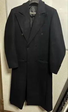 ダブルブレスト 濃紺 ロングコート