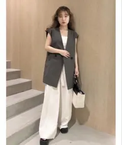CADUNE 川上桃子さんコラボ フレアパンツ 美品 - メルカリ