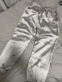good night 5tore サテンジョガーパンツ グレー