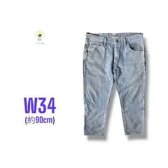 【各種割引】 Wrangler レギュラー ストレート デニム パンツ W34