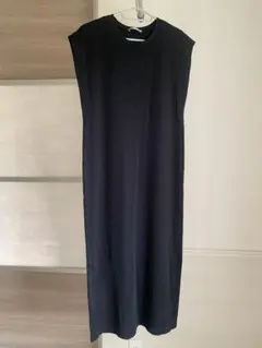 ZARA ブラック ノースリーブ ロングワンピース