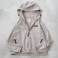 美品 ミルクフェド ブランドロゴ マウンテンパーカー 軽量 ベージュ 大人気商品