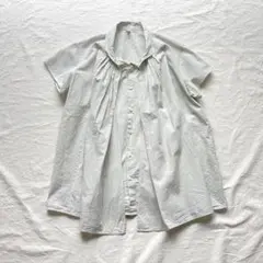 NATURAL LAUNDRY レイヤードデザイン 半袖シャツ 綿麻 2のサムネイル