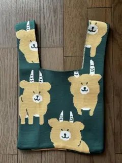 ナガノマーケット　早インパラ　ニットバッグ