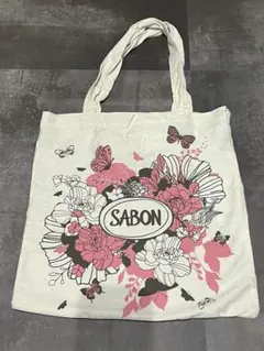 SABON エコバッグ トートバッグ 花柄 蝶々のサムネイル