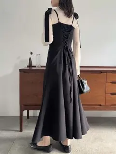 マーメイドキャミワンピース　ブラック