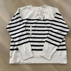 【無印良品】洗える　ミラノリブ編み　クルーネックセーター