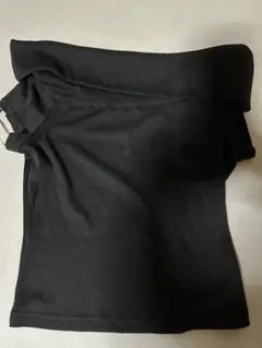 GUオフショルダー 半袖 Tシャツ ブラックのサムネイル