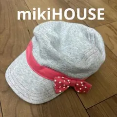 MIKI HOUSE リボン付きキャップ M