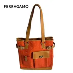 Salvatore Ferragamo トートバッグ ガンチーニ ロゴ型押し