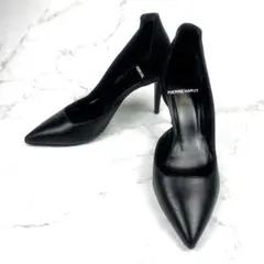 【美品】PIERRE HARDY 本革 ポインテッドトゥ パンプス 黒 35