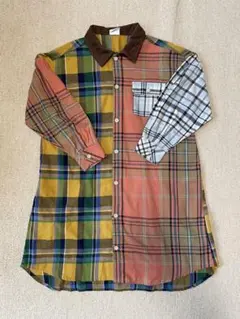 BREEZE チェック柄 長袖シャツ ワンピース 130サイズ