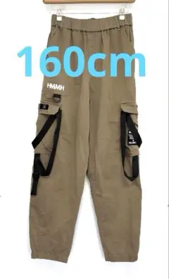 子供 カーゴパンツ 長ズボン160cm キッズロングパンツ普段着　通学も