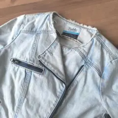 ★新品★ZARA★ライトブルー ★デニムジャケット★ライダースジャケット★S