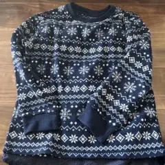 ユニクロネイビーフリースパジャマセット