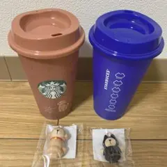 【新品未使用】スターバックス リユーザブルタンブラー 犬猫セット