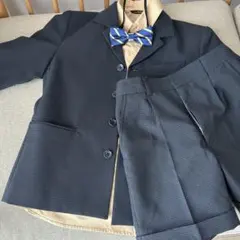 ブラック チェック柄 フォーマルスーツ　130