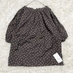 新品✨️ Ballsey ドット パフスリーブ プリント ブラウス 23SSリボン