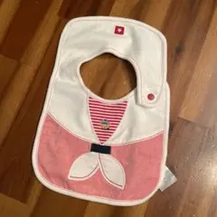 ファミリア　familiar セーラー風スタイ ホワイト/ピンク/レッド