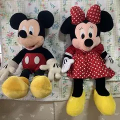 ミッキーマウス・ミニーマウス特大ぬいぐるみ