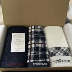 新品未使用 NEWYORKER タオル ハンカチ 3枚 今治タオルのサムネイル