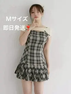 即日発送 andmary Karen check mini dress - メルカリ