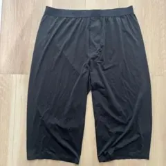 ユニクロ エアリズム ステテコ 前開き XL ブラック 黒 UNIQLO ズボン